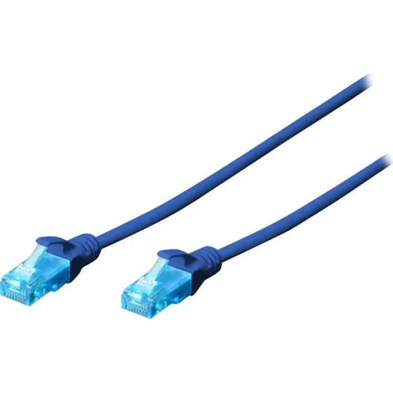 DIGITUS CAT 5e UTP 25 cm Patchkabel Blå
