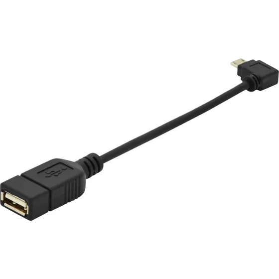 ASSMANN USB-adapter 20 cm, 90°, sort