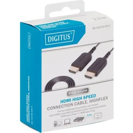 DIGITUS HDMI han -> HDMI han 2 m Sort