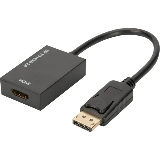Assmann Video Transformer - DisplayPort til HDMI, sort