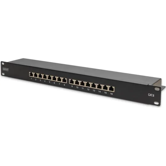 DIGITUS Professional DN-91616S-B 1U Cat6 STP 16-port sort