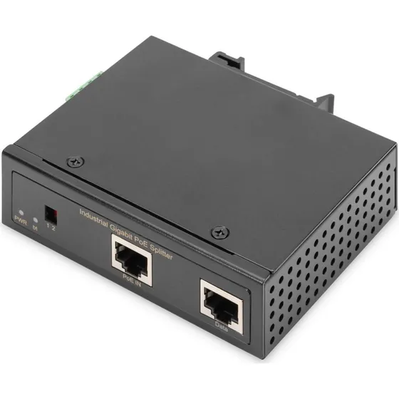 DIGITUS DN-651111 PoE+ Splitter 95W, industrielt, DIN-skinnemonterbar