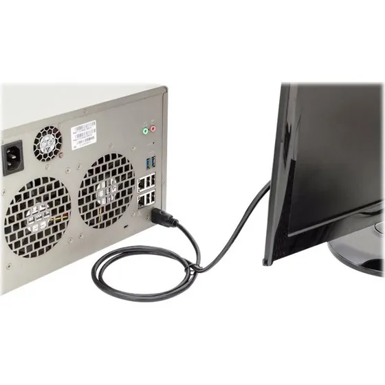 DIGITUS HDMI-kabel med Ethernet 5m Sort