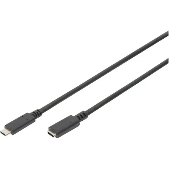 DIGITUS USB-C Forlængerkabel 1,5 m Sort