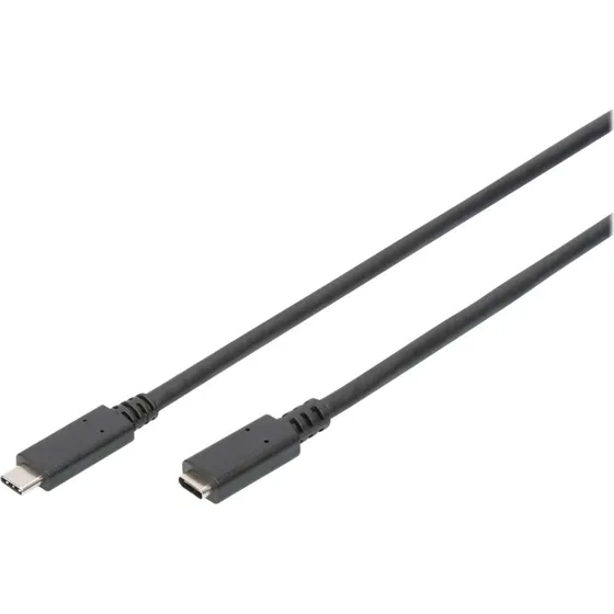 DIGITUS USB-C 2m Forlængerkabel Sort