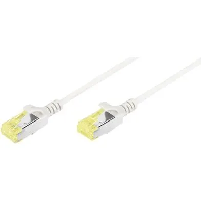 DIGITUS Slim CAT 6a U/FTP 1m Grå Patchkabel