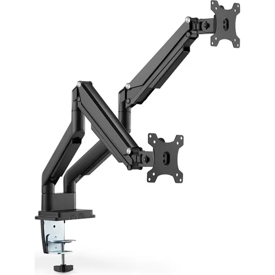 DIGITUS DA-90395 Skærmholder til 2 skærme, mat sort