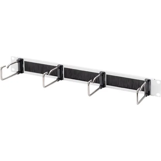 DIGITUS DN-97668 Panel til kabelstyring, grå, 1U, 19"