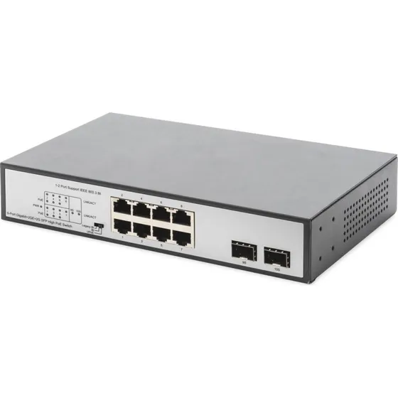 DIGITUS DN-95140 8-port PoE++ Switch, 180 W