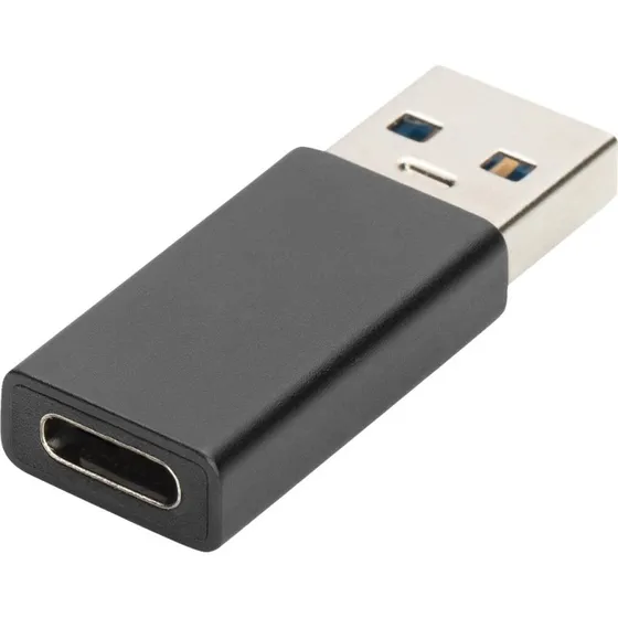 DIGITUS USB-C til USB-A Adapter, 3A, sort
