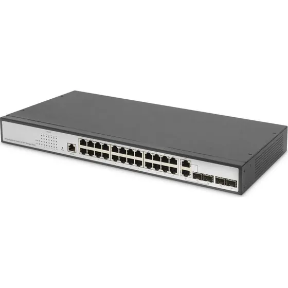 DIGITUS DN-80221-3 24-port Gigabit managed switch sort