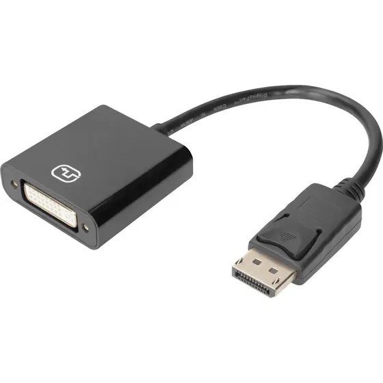 DIGITUS DisplayPort til DVI-I Adapter 15 cm Sort