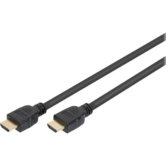 DIGITUS HDMI-kabel med Ethernet 1m Sort