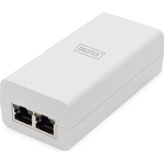 DIGITUS PoE+ Injector 30W, 2-port, hvid