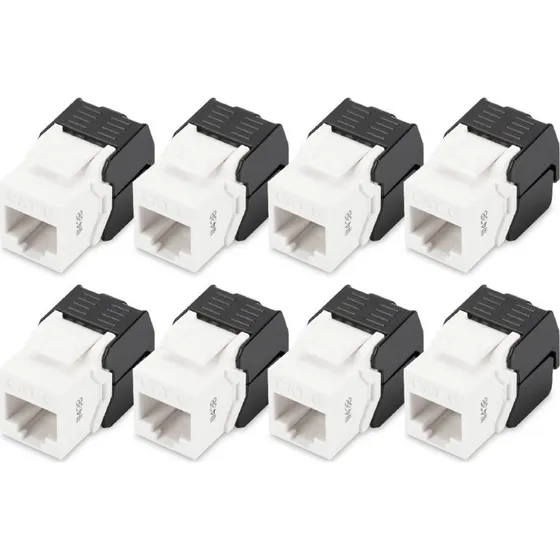 DIGITUS CAT 6 Keystone Jack (8-Pack) - Sort