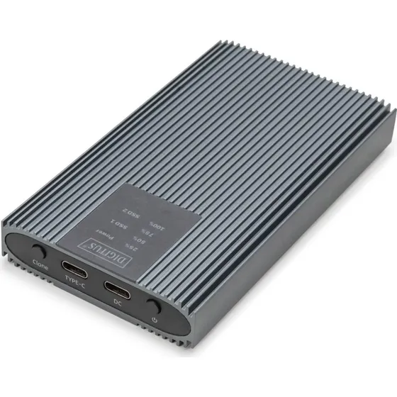 DIGITUS M.2 NVMe Clonestation, 20 Gbps, aluminium, værktøjsfri