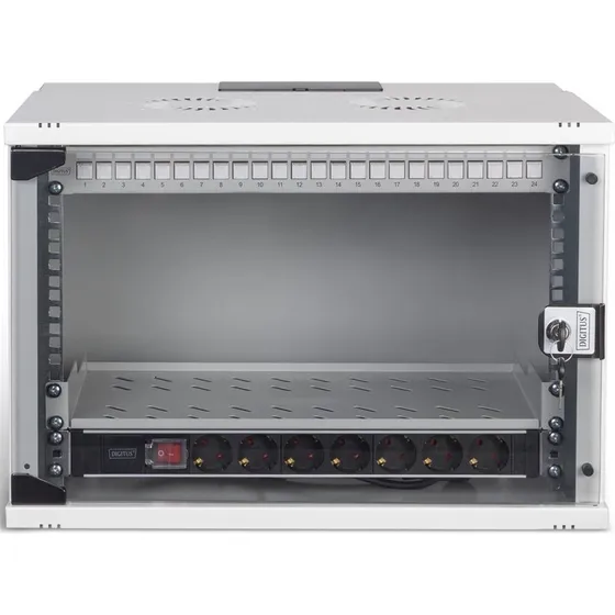 Digitus SOHO PRO 7U Vægmonterbar Kabinet Grå 540x400 mm