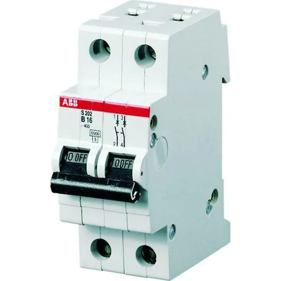 ABB Automatsikring C10A 2P 6kA 35mm