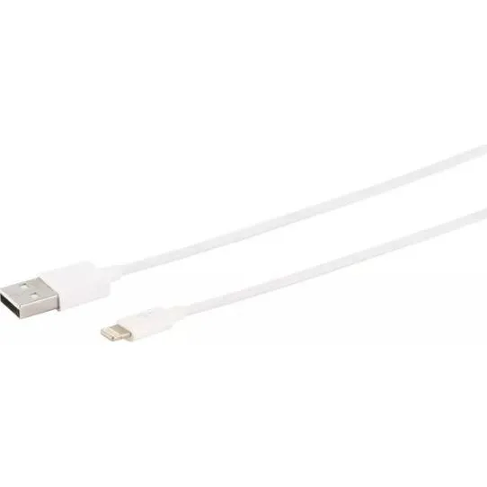 S-Impuls Lightning opladerkabel USB-A 2.0, hvid, 0,5 m