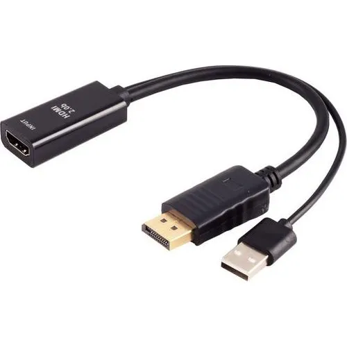 S-Impuls DisplayPort til HDMI adapter 4K60Hz 20 cm