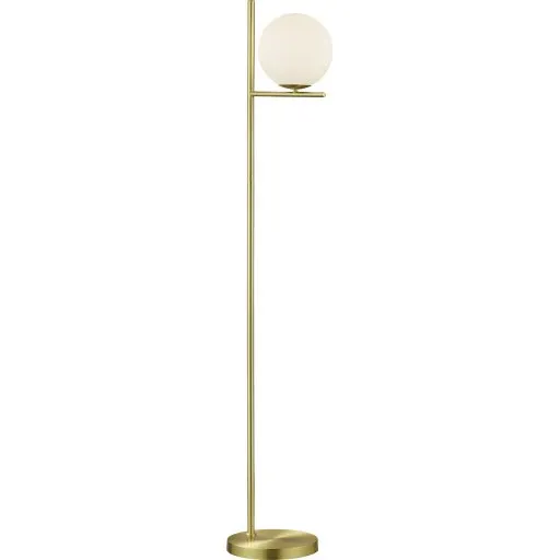 Trio Lighting Pure gulvlampe, messing
