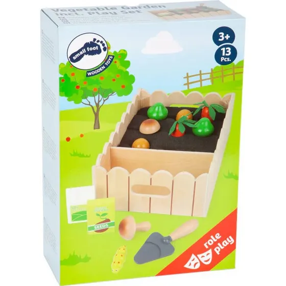 Small Foot Køkkenhave for Børn, Træ, Inkl. Legesæt, 3+ år