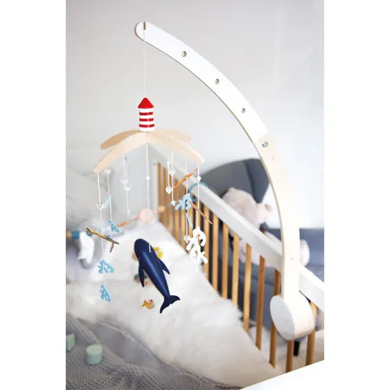 Small Foot Seaside Træholder Baby Mobile, Natur
