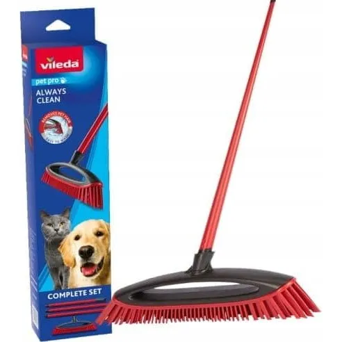 Vileda Pet Pro Always Clean Børste 5x12x33 cm med Gummibørster