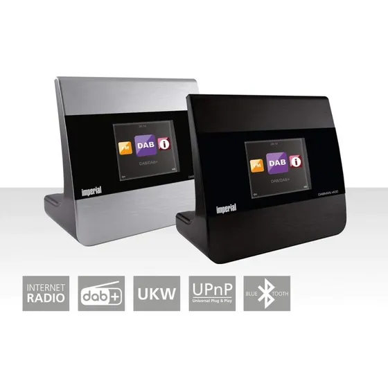 Imperial DABMAN i400 Sølv, Hybridradio DAB+/FM/Internet/Bluetooth