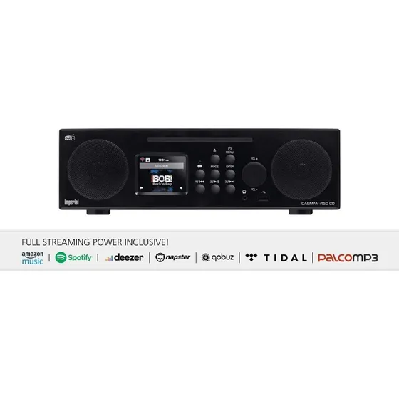 DABMAN i450 CD Multifunktionel Stereo Radio Sort