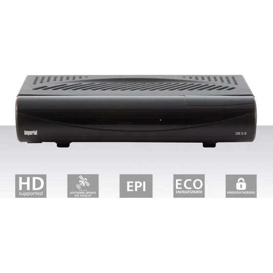 Nedis Telestar DB 5 S Digital Satellitmodtager, Sort