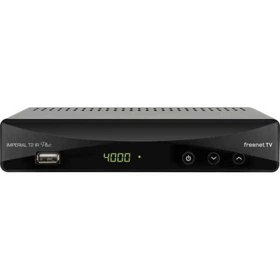 Nedis Imperial T2 IR Plus DVB-T2-modtager med Freenet TV, USB PVR, Sort