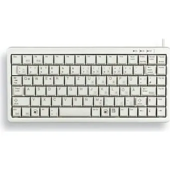 Cherry G84-4100 Mini Tastatur USB, QWERTY US, Lysegrå