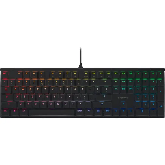 Cherry MX 10.0N RGB Gaming Tastatur, Sort, Nordisk