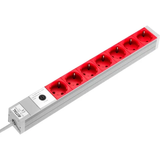 Rittal Stikdåse 7-stik Rød (7240260)