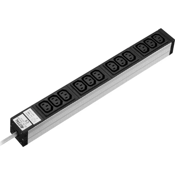 Rittal Strømfordelingsenhed 12-stik 2m 1U