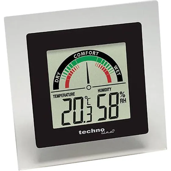 Technoline WS 9415 Thermo-hygrometer, Sort/Grå
