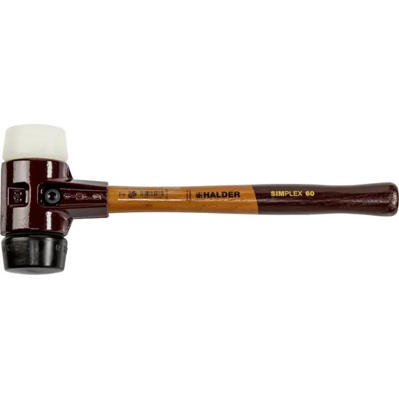 Halder Simplex Gummihammer 60mm, Gummi/Nylon
