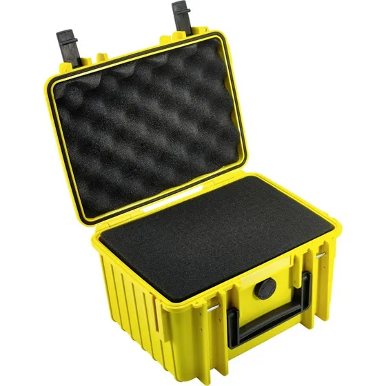 B&W Type 2000 Yellow Outdoor Case med Skum