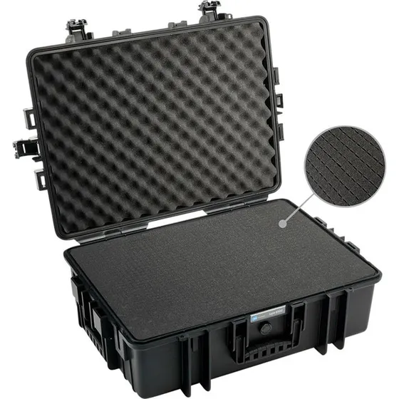 B&W Outdoor Case Type 6500, sort med skum