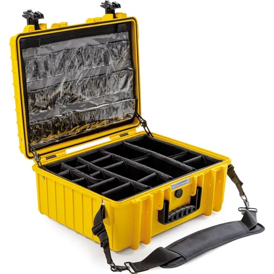 B&W International Type 6000 Outdoor Case – Gul, med førstehjælpsskab