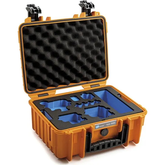 B&W 3000 Outdoor Flightcase til GoPro Hero 9/10/11/12 – Orange