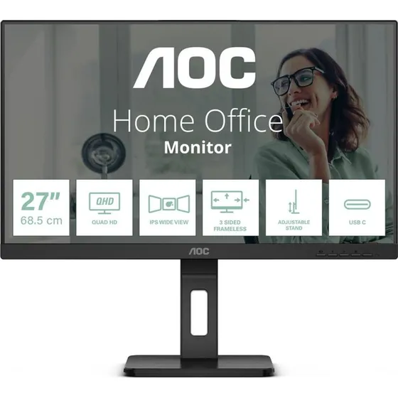 AOC Q27P3CV 27" IPS QHD 75Hz USB-C Skærm