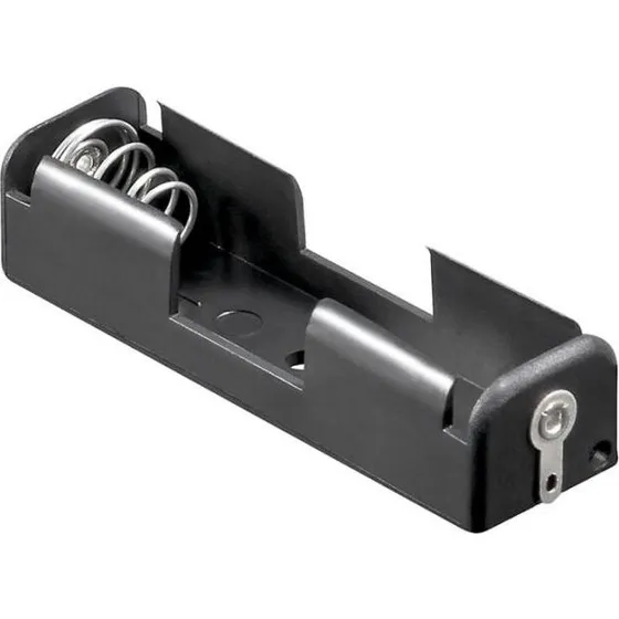 goobay 1x AA Batteriholder, sort