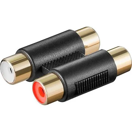 Goobay Phono Adapter (2x RCA Hun) - Guld