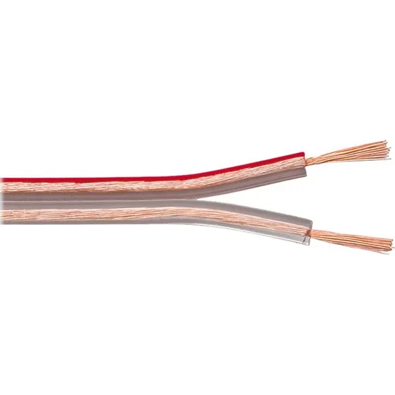 Goobay Højttalerkabel transparent 2x0,5 mm² 50 m