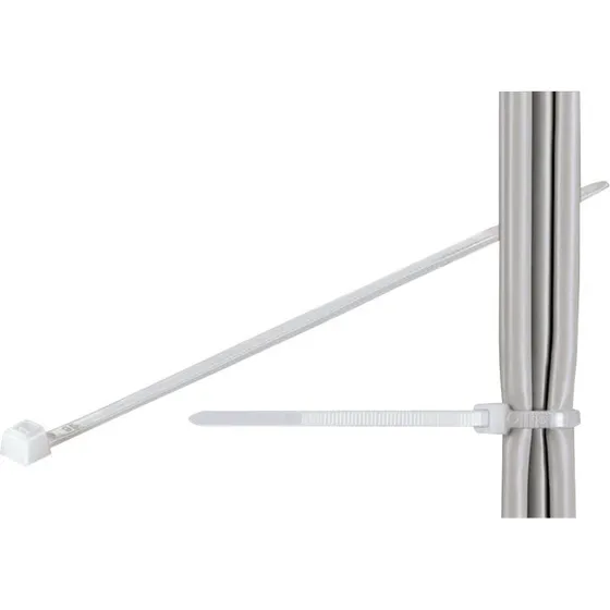 fixpoint 36,8 cm Transparent Kabelbinder 3,5 mm (100 stk.)