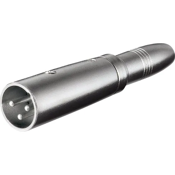 Pro XLR Adapter 3-pin XLR M til 6,35 mm Mono F