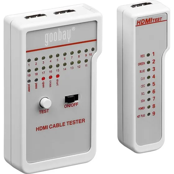goobay Pro HDMI Cable Tester – 19-linjers kabeltest