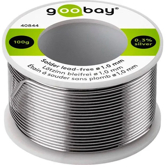 Goobay Blyfri Loddetin 1mm 100g (99%Sn, 0,7%Cu, 0,3%Ag)